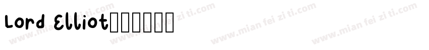 Lord Elliot字体转换